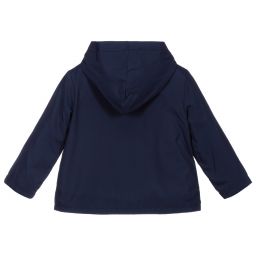 Everything Must Change-Baby Girls Blue Hooded Jacket | Childrensalon Outlet