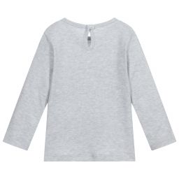Everything Must Change-Baby Girls Grey Cotton Top | Childrensalon Outlet
