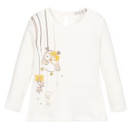 Everything Must Change-Baby Girls Ivory Cotton Top | Childrensalon Outlet