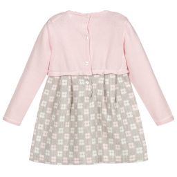 افريثينغ مست تشاينج-Baby Girls Pink & Grey Dress | Childrensalon Outlet
