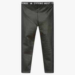 Everything Must Change-Black Faux Leather Leggings | Childrensalon Outlet