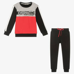 Everything Must Change-Black & Red Logo Tracksuit | Childrensalon Outlet