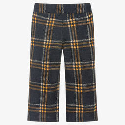 Everything Must Change-Blue Check Jersey Trousers | Childrensalon Outlet