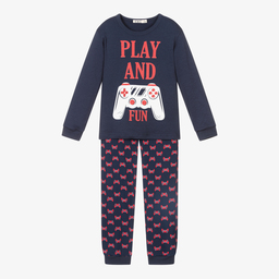 Everything Must Change-Blue Gaming Cotton Pyjamas | Childrensalon Outlet