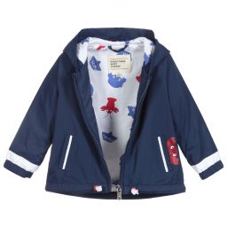 افريثينغ مست تشاينج-Blue Hooded Baby Jacket | Childrensalon Outlet