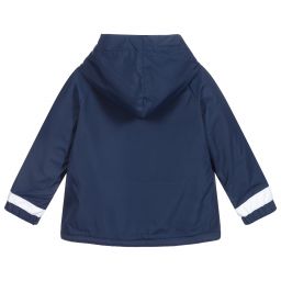 افريثينغ مست تشاينج-Blue Hooded Baby Jacket | Childrensalon Outlet
