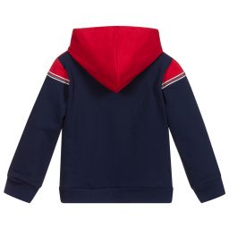Everything Must Change-Blue & Red Cotton Zip-Up Top | Childrensalon Outlet