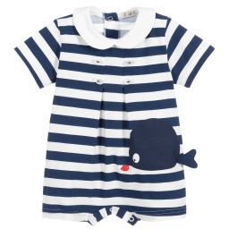 Everything Must Change-Blue & White Striped Shortie | Childrensalon Outlet