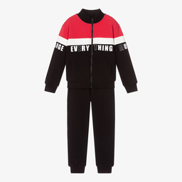 Everything Must Change-Boys Black Logo Tracksuit  | Childrensalon Outlet