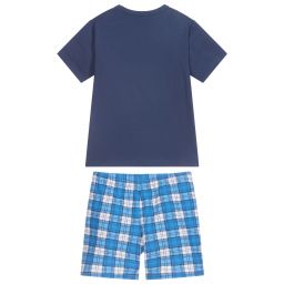 Everything Must Change-Синяя хлопковая пижама для мальчиков | Childrensalon Outlet