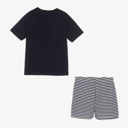 Everything Must Change-Boys Blue Striped Cotton Pyjamas | Childrensalon Outlet