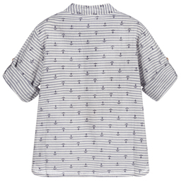 Everything Must Change-Boys Blue Striped Shirt | Childrensalon Outlet