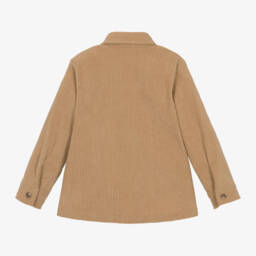 Everything Must Change-Boys Corduroy Beige Shirt | Childrensalon Outlet