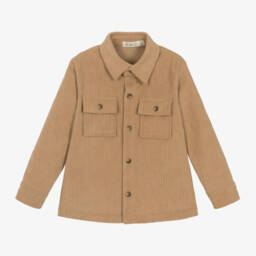 Everything Must Change-Boys Corduroy Beige Shirt | Childrensalon Outlet