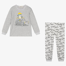 Everything Must Change-Длинная серая пижама из хлопка | Childrensalon Outlet