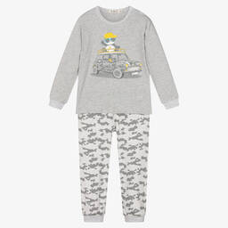 Everything Must Change-Длинная серая пижама из хлопка | Childrensalon Outlet