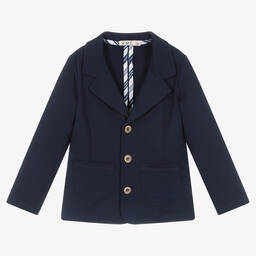 Everything Must Change-Синий трикотажный блейзер | Childrensalon Outlet