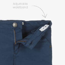 Everything Must Change-Boys Soft Navy Twill Shorts | Childrensalon Outlet