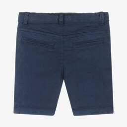 Everything Must Change-Boys Soft Navy Twill Shorts | Childrensalon Outlet