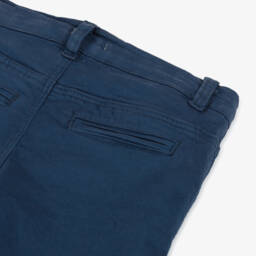 Everything Must Change-Boys Soft Navy Twill Shorts | Childrensalon Outlet