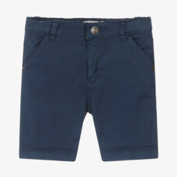 Everything Must Change-Boys Soft Navy Twill Shorts | Childrensalon Outlet