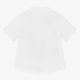 Everything Must Change-قميص كتان لون أبيض للأولاد | Childrensalon Outlet