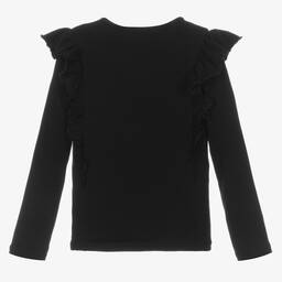 Everything Must Change-Girls Black Cotton Jersey Top | Childrensalon Outlet
