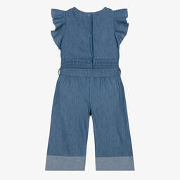 Everything Must Change-جمبسوت قطن شامبري لون أزرق للبنات | Childrensalon Outlet