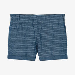 Everything Must Change-Girls Blue Cotton Shorts  | Childrensalon Outlet