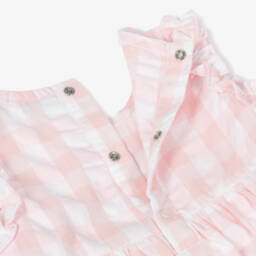 Everything Must Change-Girls Checked Pink & White Dress | Childrensalon Outlet