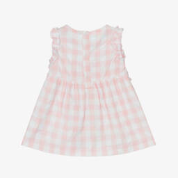 Everything Must Change-Girls Checked Pink & White Dress | Childrensalon Outlet
