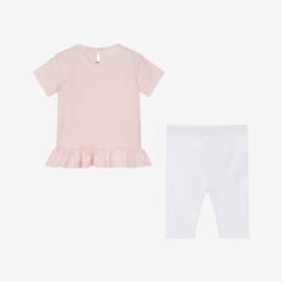 Everything Must Change-Комплект леггинсов из хлопка для девочек в цвете сахарной ваты | Childrensalon Outlet