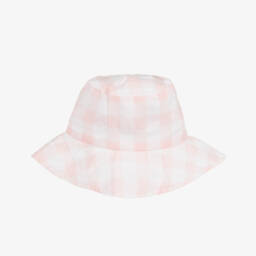 Everything Must Change-قبعة شمسية قطنية بنقشة مربعات للبنات | Childrensalon Outlet