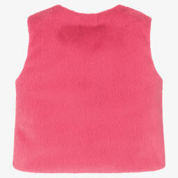 Everything Must Change-Girls Fuchsia Pink Faux Fur Gilet | Childrensalon Outlet