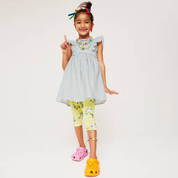 Everything Must Change-Белое платье в зеленую полоску | Childrensalon Outlet