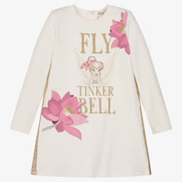 Everything Must Change-Girls Ivory Cotton Disney Dress | Childrensalon Outlet