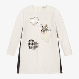 Everything Must Change-Girls Ivory Cotton Disney Dress | Childrensalon Outlet