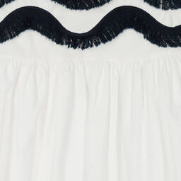 Everything Must Change-Girls Ivory Cotton Fringed Dress | Childrensalon Outlet