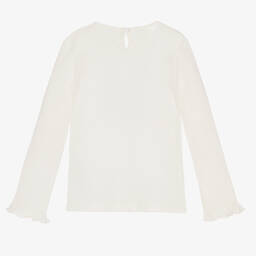 افريثينغ مست تشاينج-Girls Ivory Cotton Top | Childrensalon Outlet