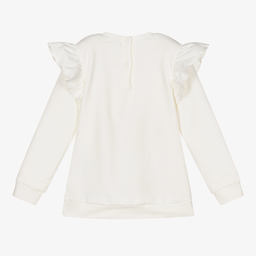 Everything Must Change-سويتشيرت قطن جيرسي لون عاجي للبنات | Childrensalon Outlet