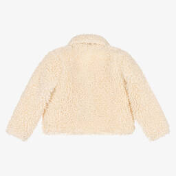 Everything Must Change-Girls Ivory Teddy Fleece Jacket | Childrensalon Outlet
