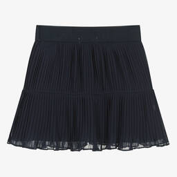 افريثينغ مست تشاينج-تنورة شيفون بكسرات لون كحلي | Childrensalon Outlet