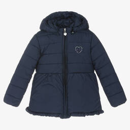 افريثينغ مست تشاينج-Girls Navy Blue Puffer Coat | Childrensalon Outlet
