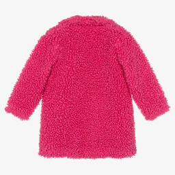 Everything Must Change-Girls Pink Teddy Fleece Coat | Childrensalon Outlet