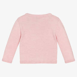 Everything Must Change-Girls Pink Wool & Cashmere Knit Cardigan | Childrensalon Outlet