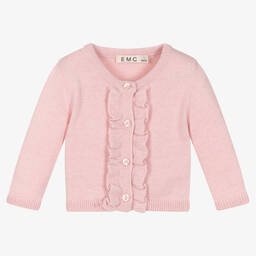 Everything Must Change-Girls Pink Wool & Cashmere Knit Cardigan | Childrensalon Outlet