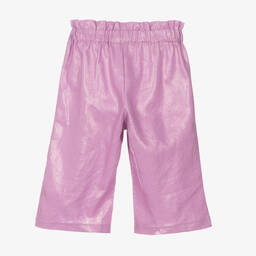 Everything Must Change-Girls Purple Linen & Lurex Trousers | Childrensalon Outlet