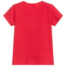 Everything Must Change-Girls Red Cotton T-Shirt | Childrensalon Outlet