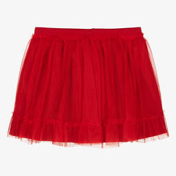 Everything Must Change-Girls Red Jersey & Tulle Skirt | Childrensalon Outlet