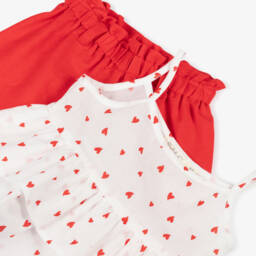 Everything Must Change-Girls Red & White Ensemble Set | Childrensalon Outlet